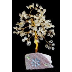 Cristal de quartz - 160 pierres gemmes d’arbre indien