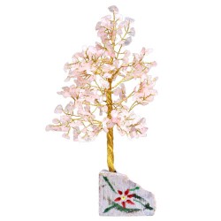 Quartz rose - 320 pierres gemmes d’arbre indien