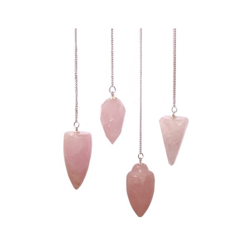 Magic Pendulums - Rose Quartz-SPECIAL MAGIC PENDULUMS-HOSTENATURA