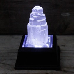 Torre in selenite naturale - 5 cm