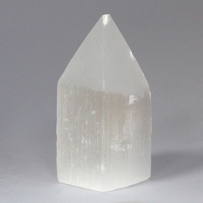 Torre con punta di matita in selenite - 10 cm-TORRI DI SELENITE-HOSTENATURA