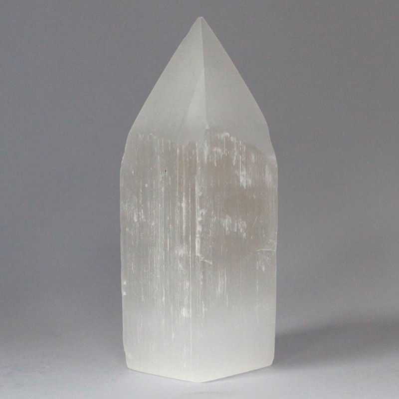 Torre con punta di matita in selenite - 15 cm-TORRI DI SELENITE-HOSTENATURA