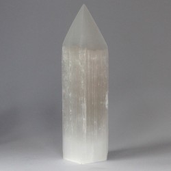 Selenite Pencil Tip Tower - 20 cm