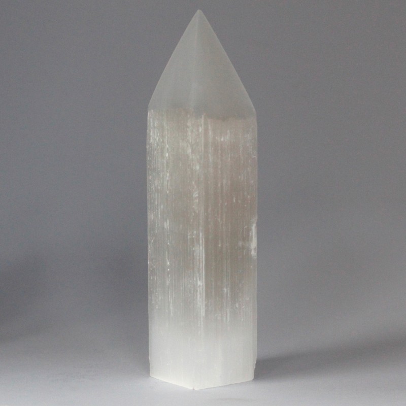 Torre con punta di matita in selenite - 20 cm-TORRI DI SELENITE-HOSTENATURA