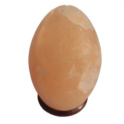 Egg Salt Lamp - Wooden Base