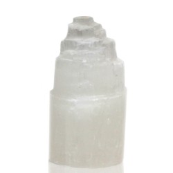 Candeeiro Torre Selenite Natural - 15cm