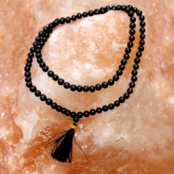 108 Japamala - Black Agate