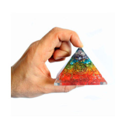 Lrg Piramide de Orgonite 70mm - Gemas de Chakra