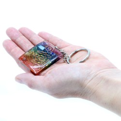 Orgonite Power Keychain - Home Protect Copper and Chakra