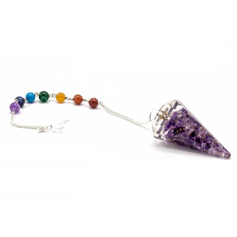 Orgonit Power Chakra Pendel - Amethyst-ORGONIT-HOSTENATURA