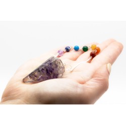 Orgonit Power Chakra Pendel - Amethyst