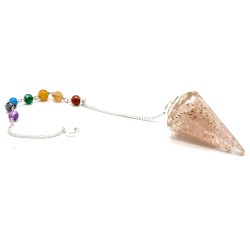 Power Chakra Orgonite Pendulum - Rose Quartz