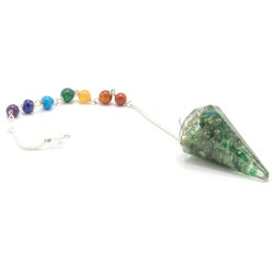 Orgonite Power Chakra Pendule - Aventurine Verte