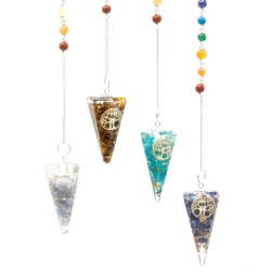 Orgonite Power Chakra Pendulum - Bizitzaren zuhaitza