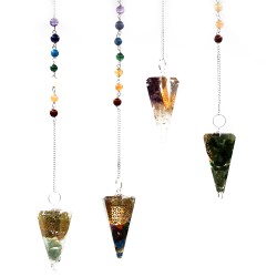 Orgonite Power Chakra Pendulum - Bizitzaren Lorea