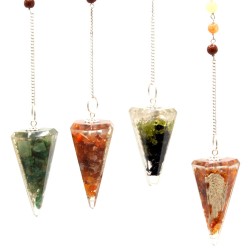 Orgonite Power Chakra Pendulum - Aingeruaren hegala