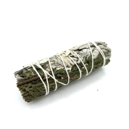 Atado de Hierba - Salvia Blanca y Cedro 10cm