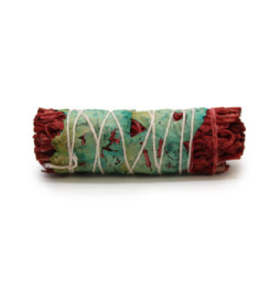 Floral Sage Bundle with Dragon's Blood Smudge Made in Mexico - Grass Bundle 10cm