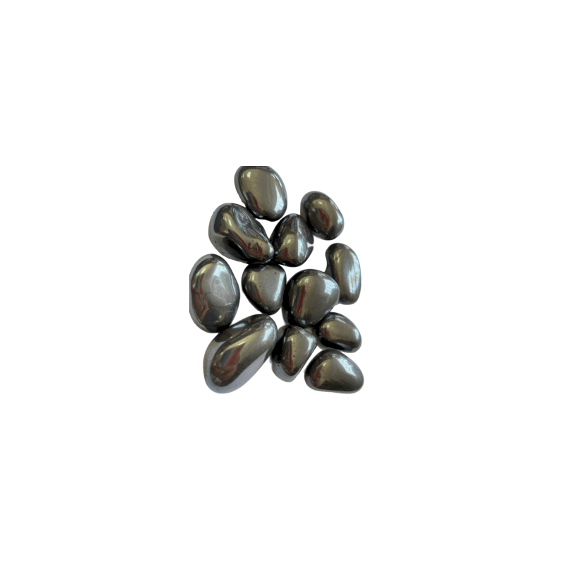 Tumble Stones Lg - Haematite B - 24 unitats-PEDRES PRECIOSES CAIGUDES AFRICANES-HOSTENATURA