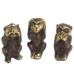 Jeu de 3 - See No Evil, etc. - Singes