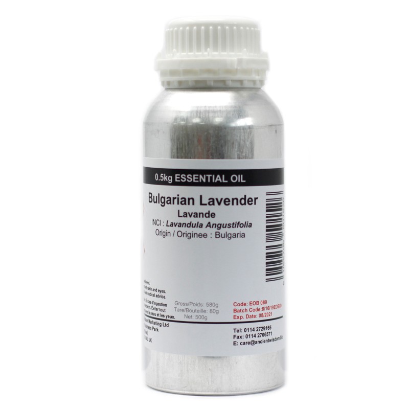 Aceite Esencial 0.5kg- Lavanda Bulgara-プロフェッショナル エッセンシャル オイル 500ML-HOSTENATURA