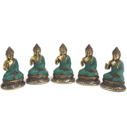 Mini Buddha sitzend mit erhobener Hand