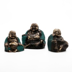 3er-Set - Glückliche Buddhas (verschiedene Größen)