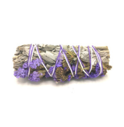 Atado de Salvia Púrpura Smudge Made in México - Atado de Hierba 10cm