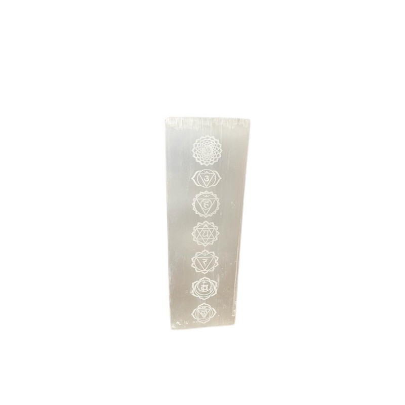 Selenite Block Lamp 25cm - Chakra Lamp-SELENITE LAMP-HOSTENATURA