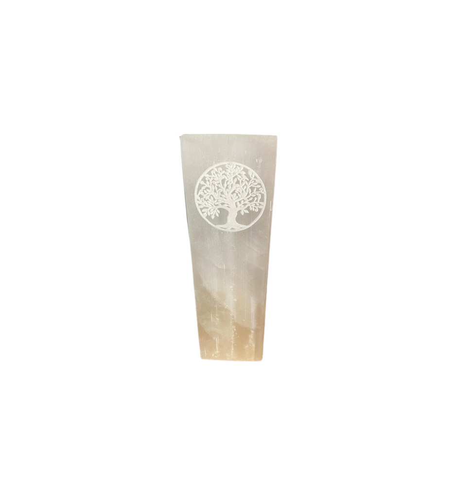 Lámpara Bloque Selenita 25cm - Árbol de la Vida