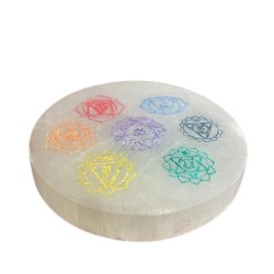 Kleine oplaadplaat 8cm - Chakra Design - kleur