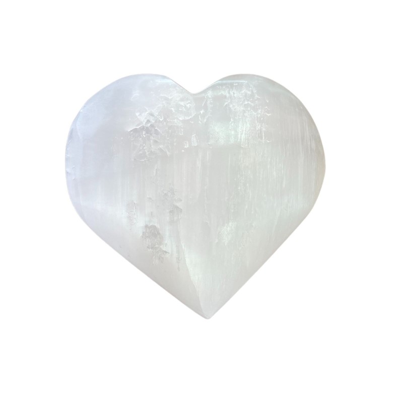 Selenite Heart - 10 cm-SELENITE WANDS-HOSTENATURA