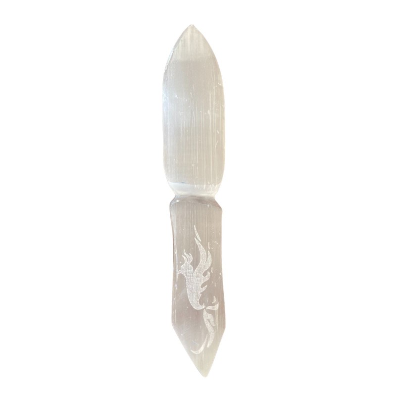 Coltello rituale in selenite - Lasciarsi il passato alle spalle-COLTELLI RITUALI SELENITE-HOSTENATURA