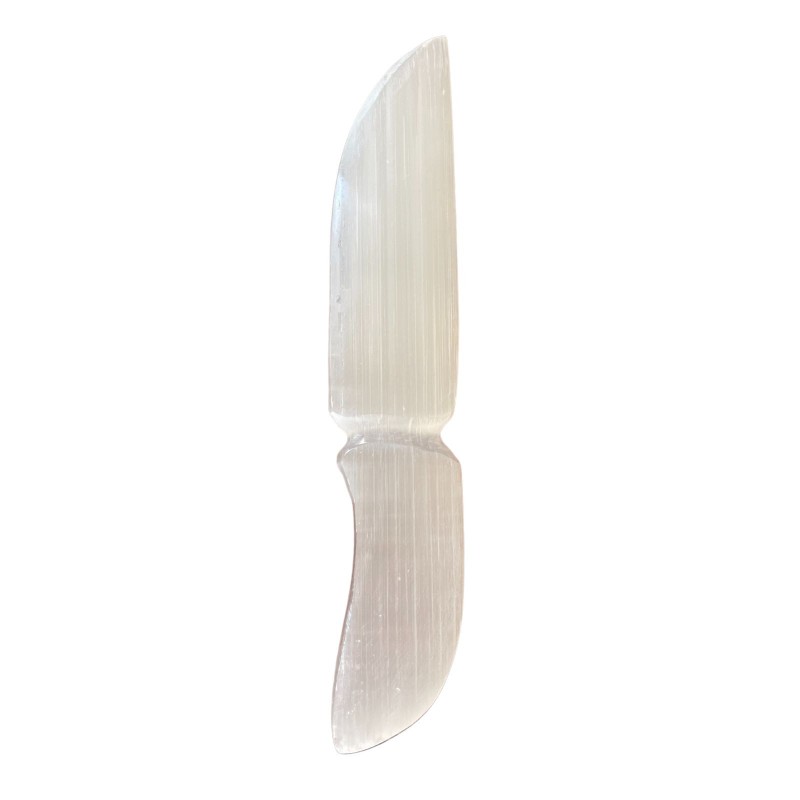 Coltello rituale in selenite - Classico-COLTELLI RITUALI SELENITE-HOSTENATURA