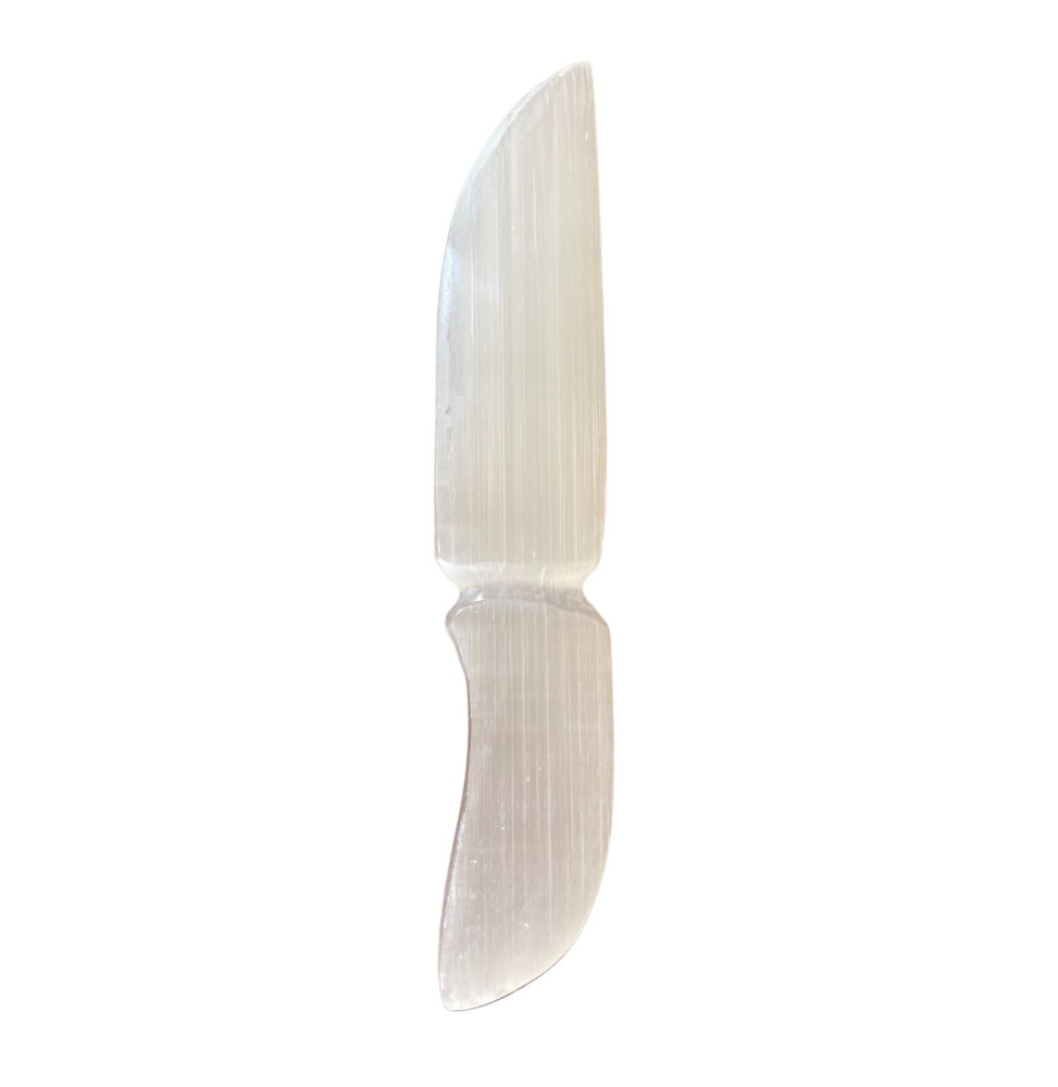 Cuchillo ritual de Selenita - Clasico-SELENITE RITUELLA KNIVAR-HOSTENATURA