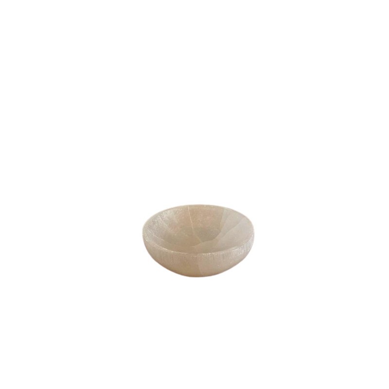 Bol rond en sélénite - 10cm-BOLS SÉLÉNITE-HOSTENATURA