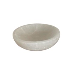 Selenite Heart Bowl - 15cm