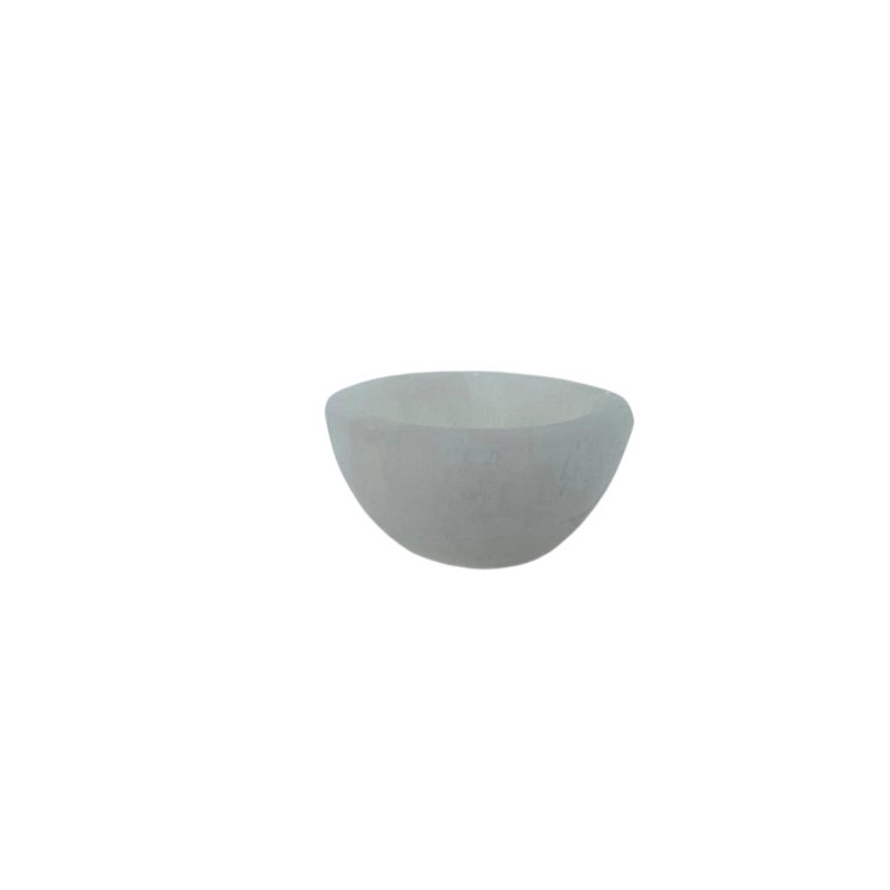 Round selenite bowl - 6cm-SELENITE BOWLS-HOSTENATURA