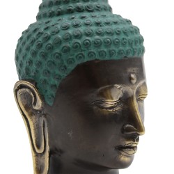 Cap mare de Buddha din alamă antică