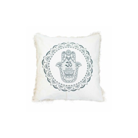 Cojín Hamsa Mandala - 45x45cm - verde