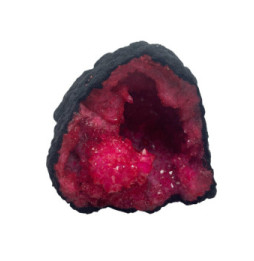 Geodas de calcita coloreada - Piedra Negra - Rojo Oscuro