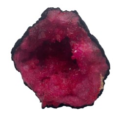 Geode de calcit colorate - piatră neagră - roșu închis