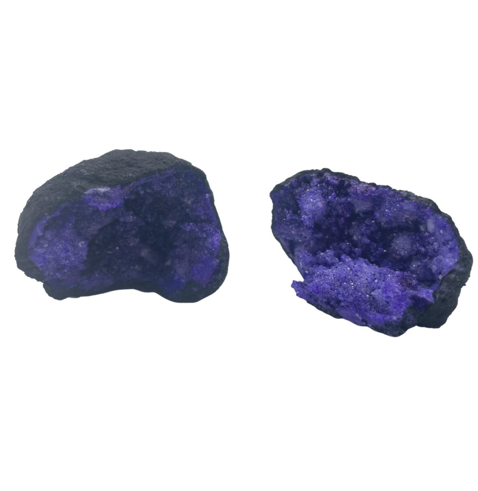 Geodas de calcita coloreada - Piedra Negra - Turquesa