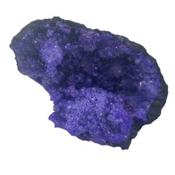 Geode de calcit colorate - piatră neagră - turcoaz