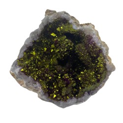 Geode de calcit colorate - piatră naturală - roz și auriu