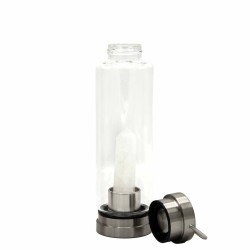 Minéral en bouteille - Purificateur de quartz clair - Obélisque