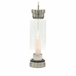 Mineral in Bottle - Rejuvenating Rose Quartz - Obelisk