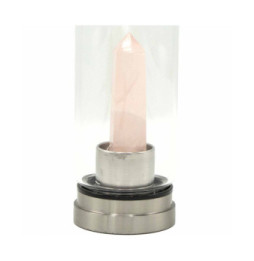 Mineral en Botella - Cuarzo Rosa Rejuvenecedor - Obelisco