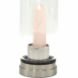 Mineral in Bottle - Rejuvenating Rose Quartz - Obelisk