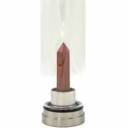 Mineral in Bottle - Invigorating Red Jasper - Obelisk